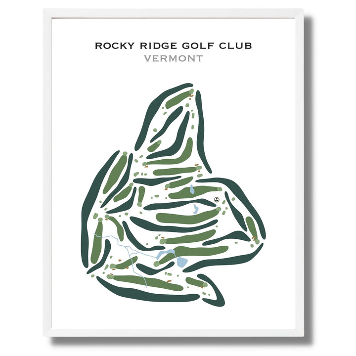 Rocky Ridge Golf Club, Vermont - Printed Golf Courses