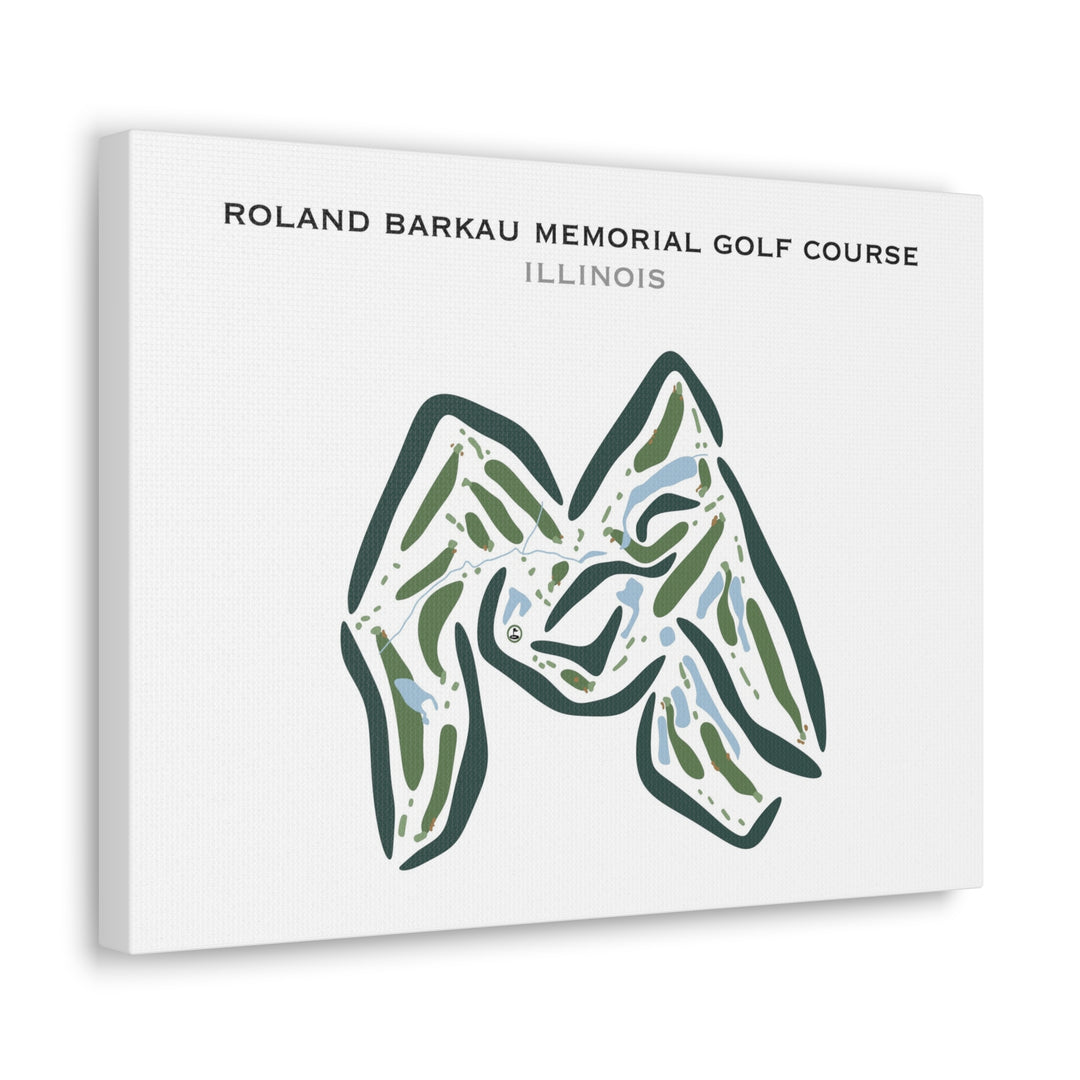 Roland Barkau Memorial Golf Course, Illinois - Printed Golf Courses