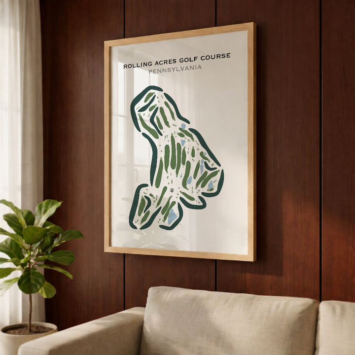 Rolling Acres Golf Course, Pennsylvania - Printed Golf Courses