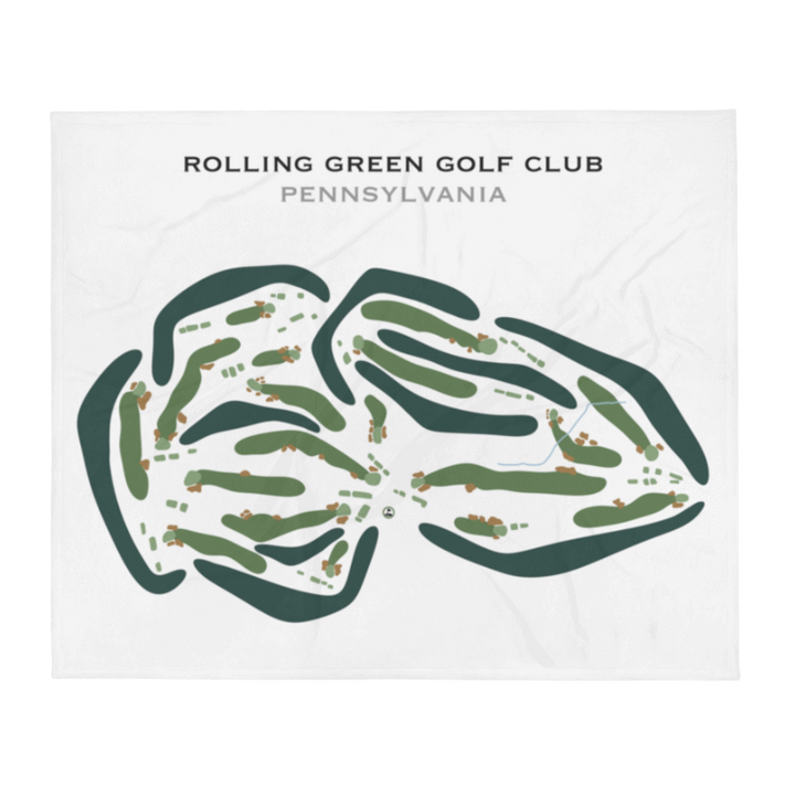 Rolling Green Golf Club, Pennsylvania - Printed Golf Courses