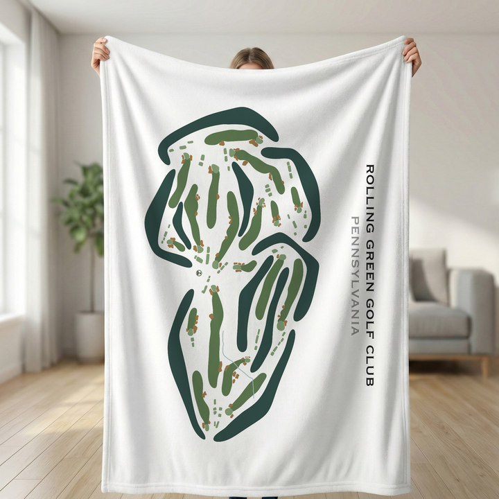 Rolling Green Golf Club, Pennsylvania - Printed Golf Courses