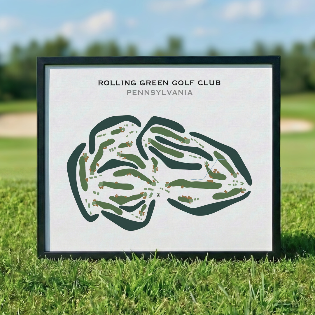 Rolling Green Golf Club, Pennsylvania - Printed Golf Courses