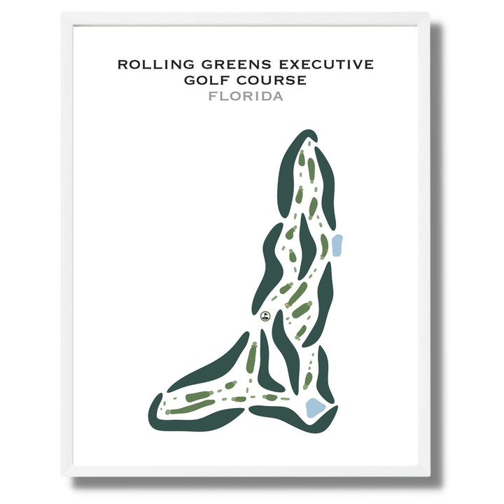 Rolling Greens Executive Golf Course, Florida - Printed Golf Courses