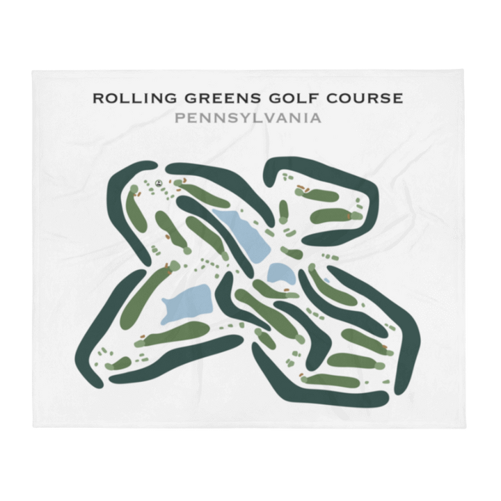 Rolling Green Golf Course, Pennsylvania - Printed Golf Courses