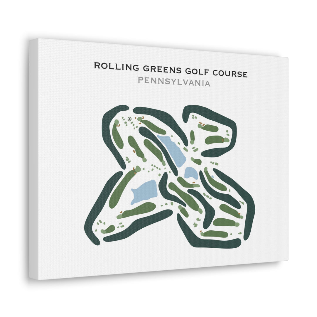 Rolling Green Golf Course, Pennsylvania - Printed Golf Courses