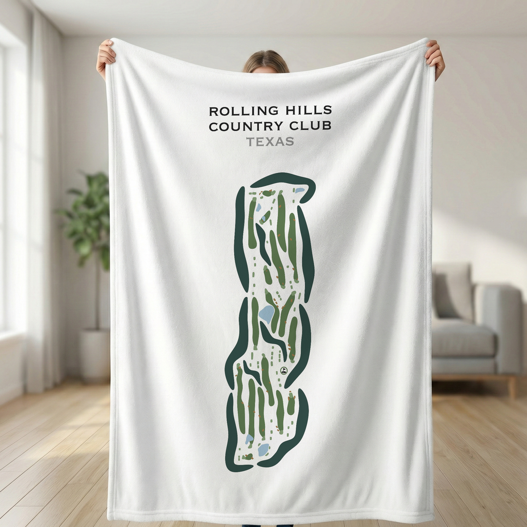 Rolling Hills Country Club, Texas - Printed Golf Courses
