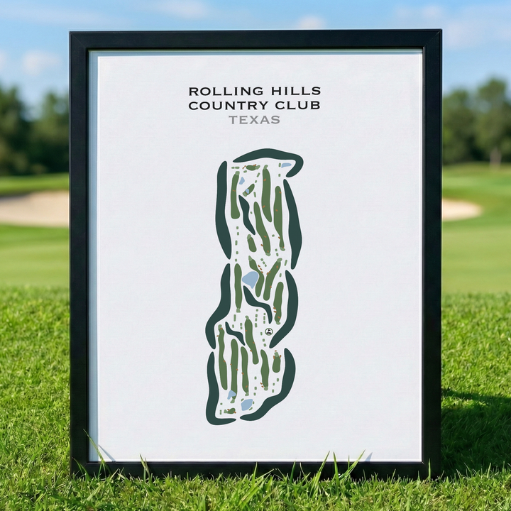 Rolling Hills Country Club, Texas - Printed Golf Courses