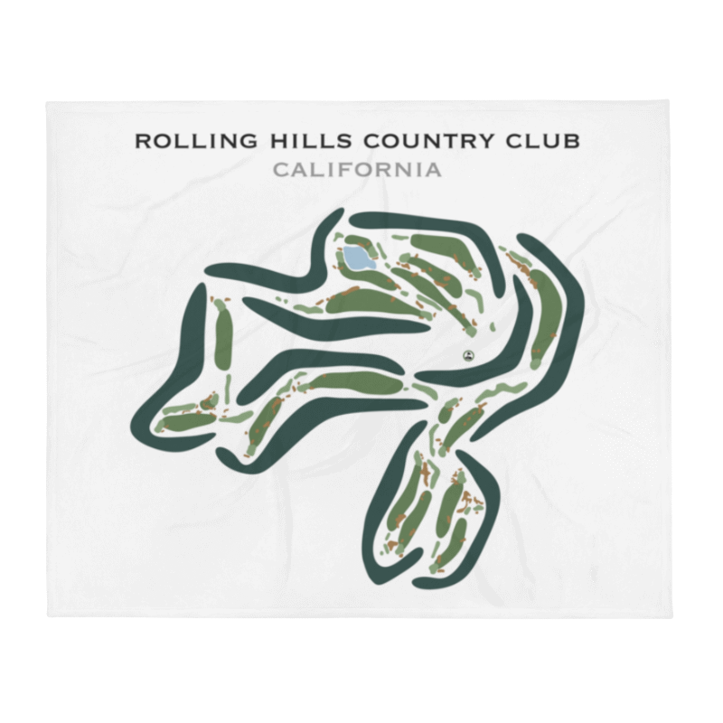 Rolling Hills Country Club, California - Printed Golf Course