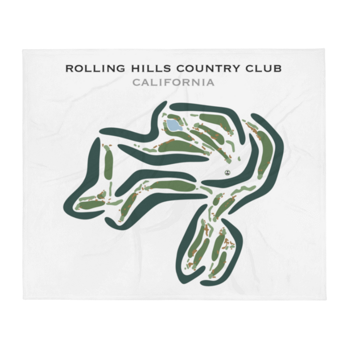 Rolling Hills Country Club, California - Printed Golf Course