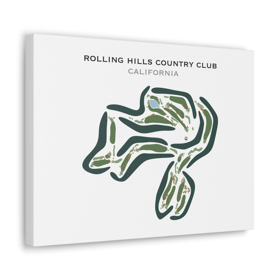 Rolling Hills Country Club, California - Printed Golf Course