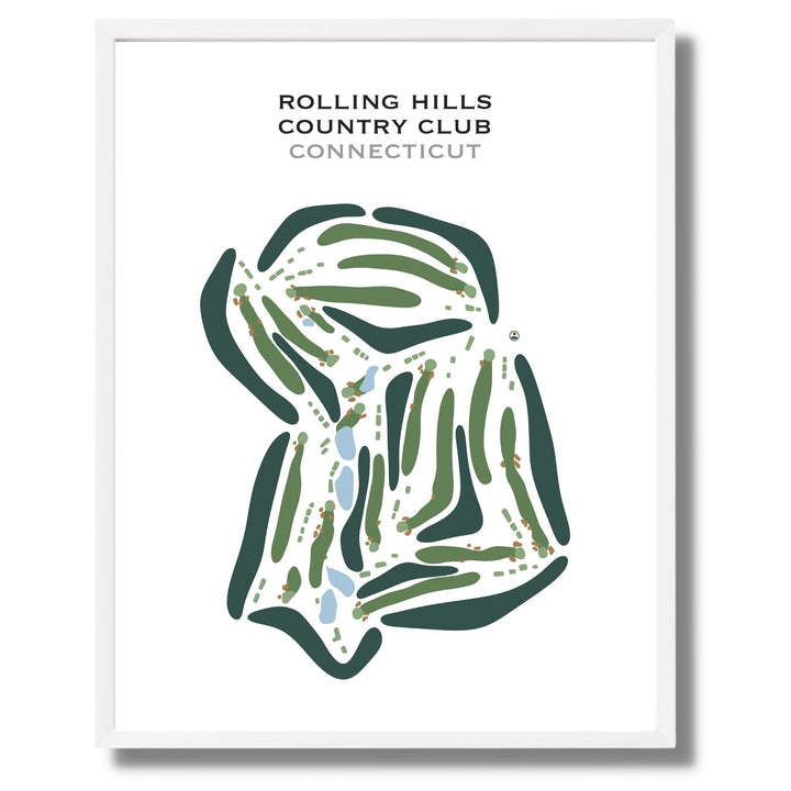 Rolling Hills Country Club, Connecticut - Printed Golf Courses