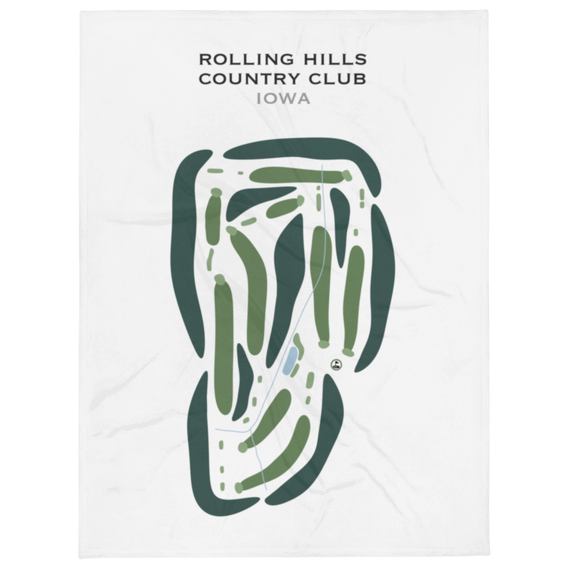 Rolling Hills Country Club, Iowa - Printed Golf Courses