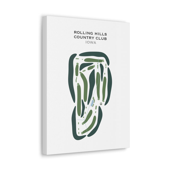 Rolling Hills Country Club, Iowa - Printed Golf Courses