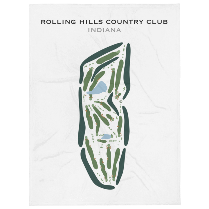 Rolling Hills Country Club, Indiana - Printed Golf Courses