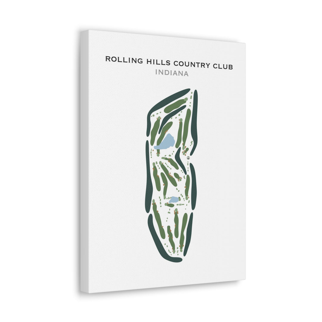 Rolling Hills Country Club, Indiana - Printed Golf Courses