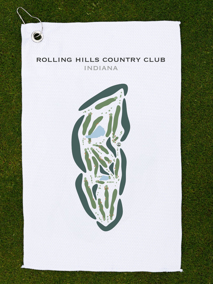 Rolling Hills Country Club, Indiana - Printed Golf Courses