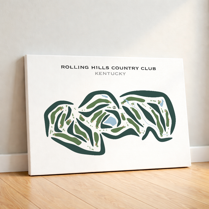 Rolling Hills Country Club, Kentucky - Printed Golf Courses