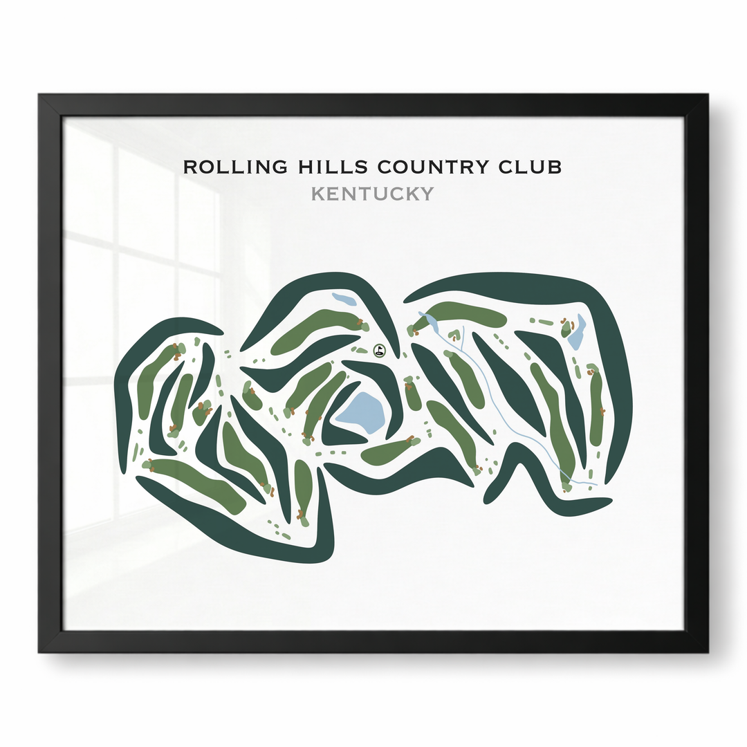 Rolling Hills Country Club, Kentucky - Printed Golf Courses