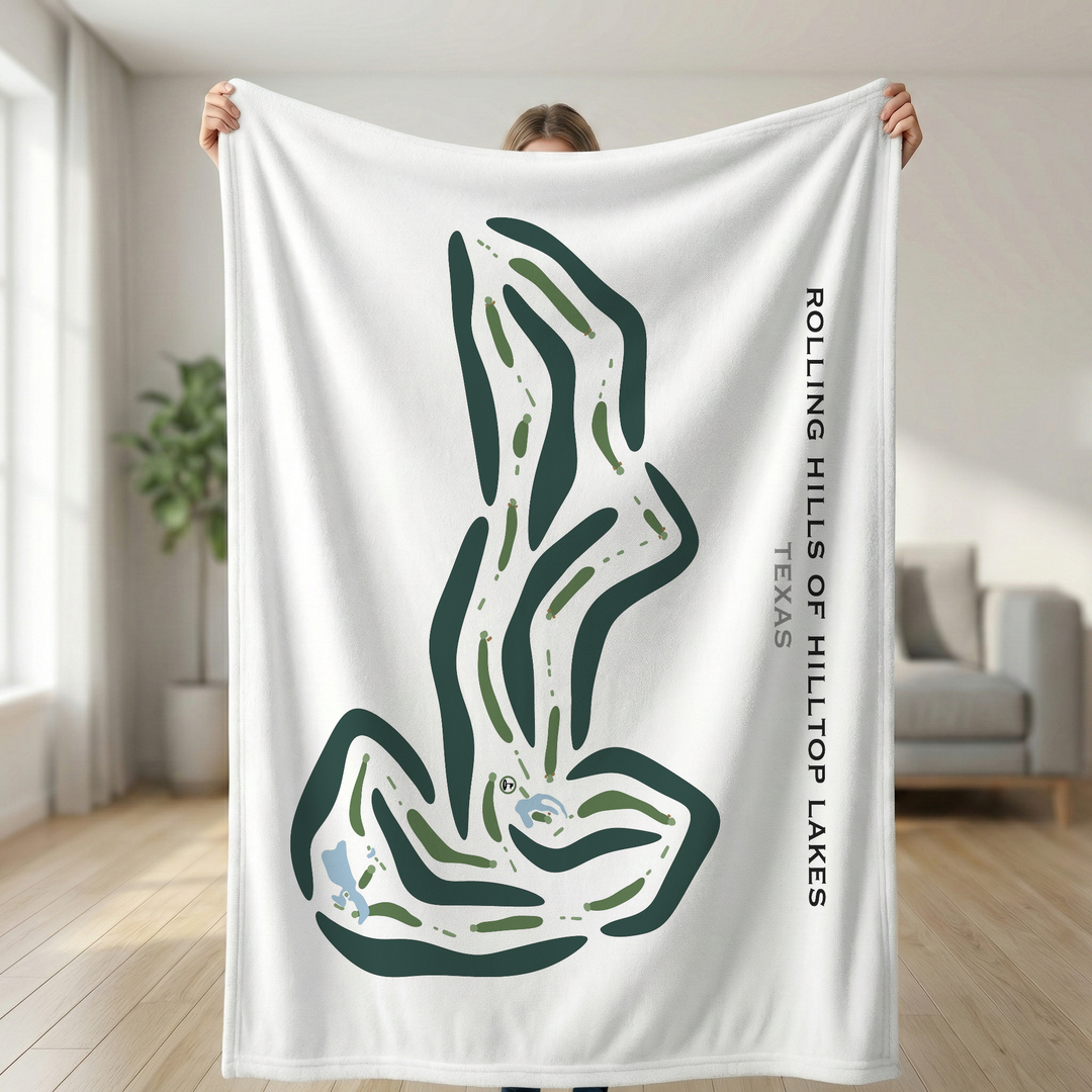 Rolling Hills of Hilltop Lakes, Texas - Printed Golf Courses