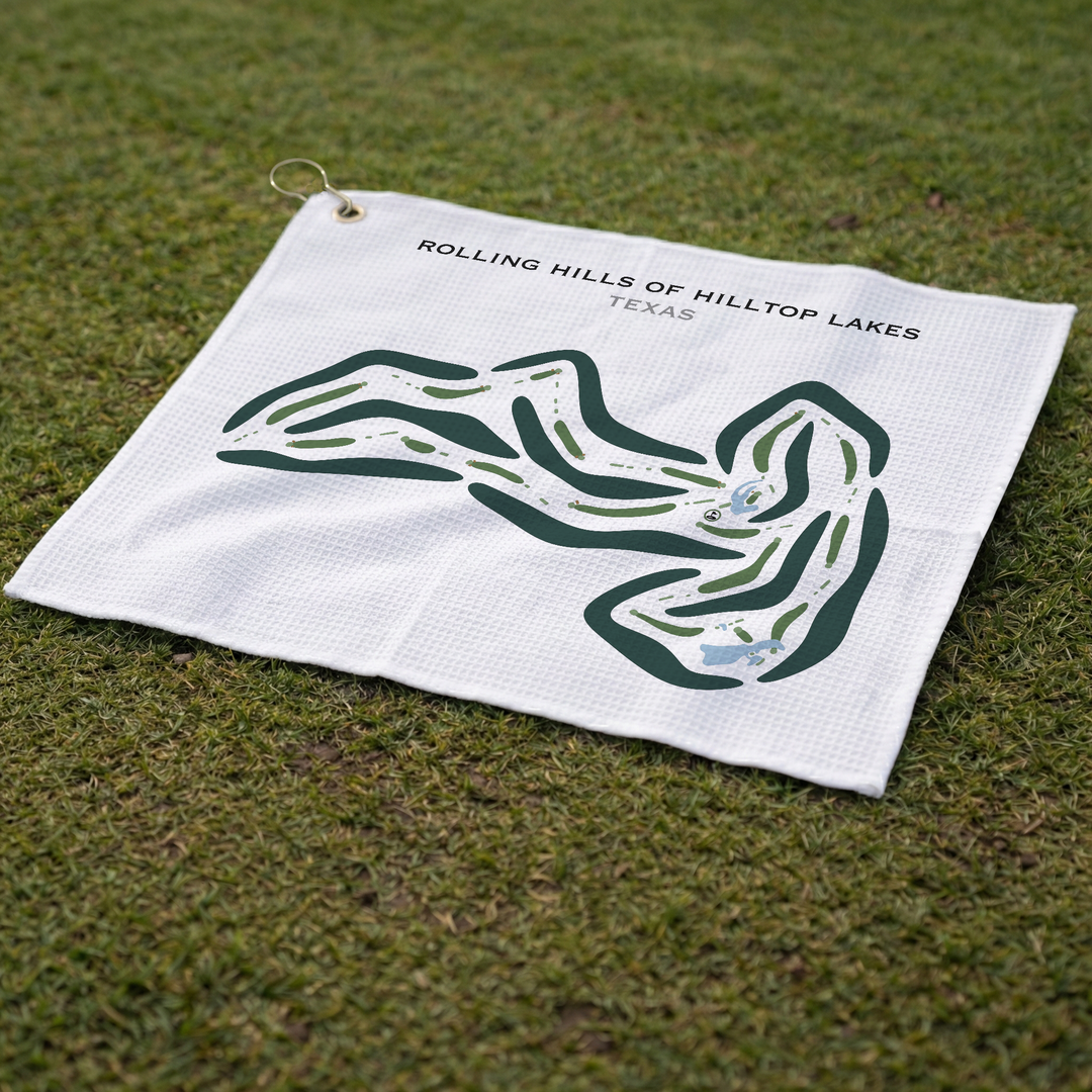 Rolling Hills of Hilltop Lakes, Texas - Printed Golf Courses