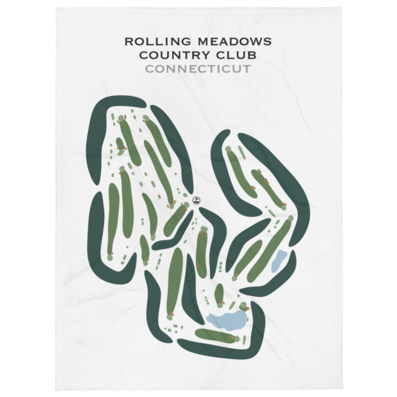 Rolling Meadows Country Club, Connecticut - Printed Golf Courses