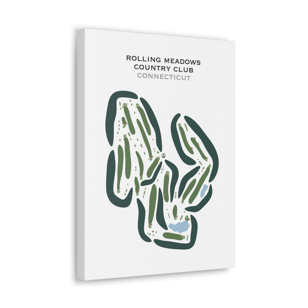 Rolling Meadows Country Club, Connecticut - Printed Golf Courses