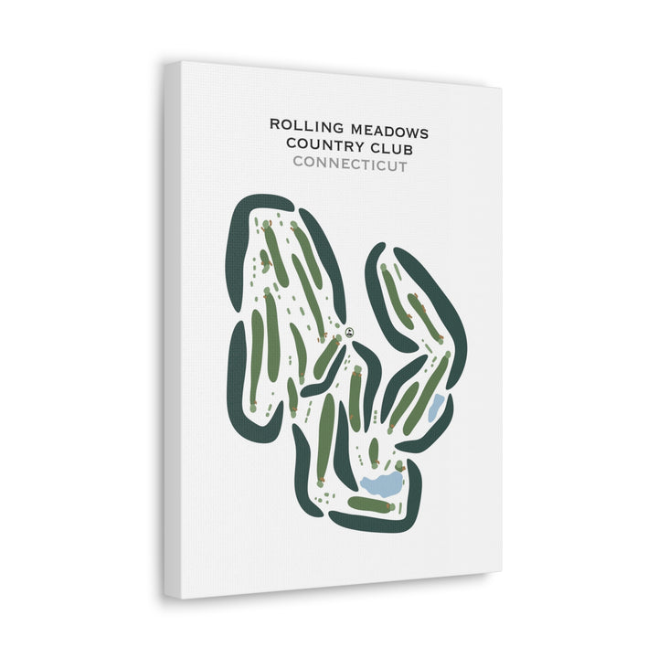 Rolling Meadows Country Club, Connecticut - Printed Golf Courses