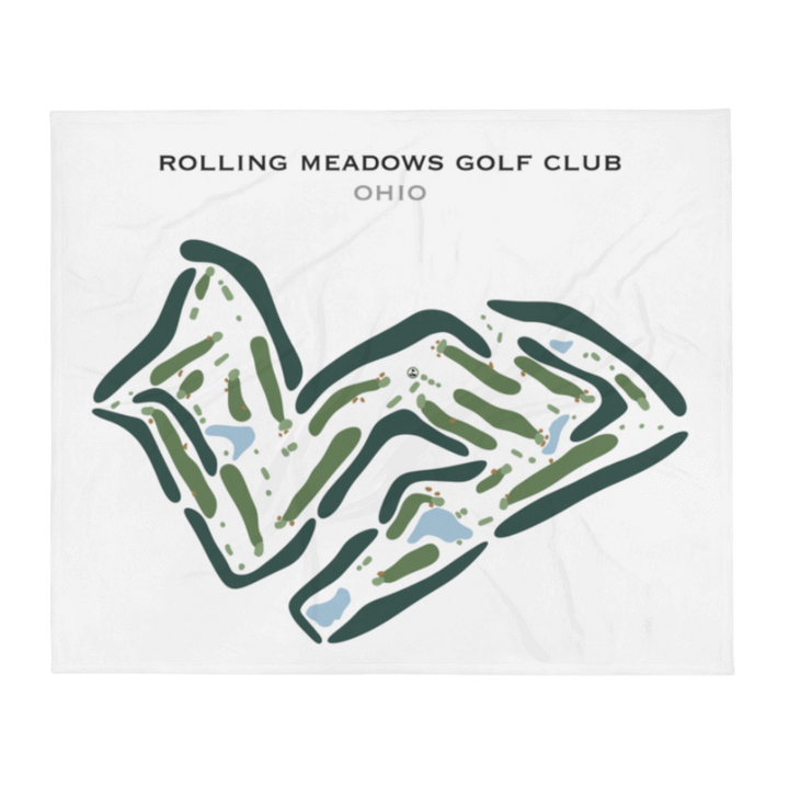 Rolling Meadows Golf Club, Ohio - Printed Golf Courses