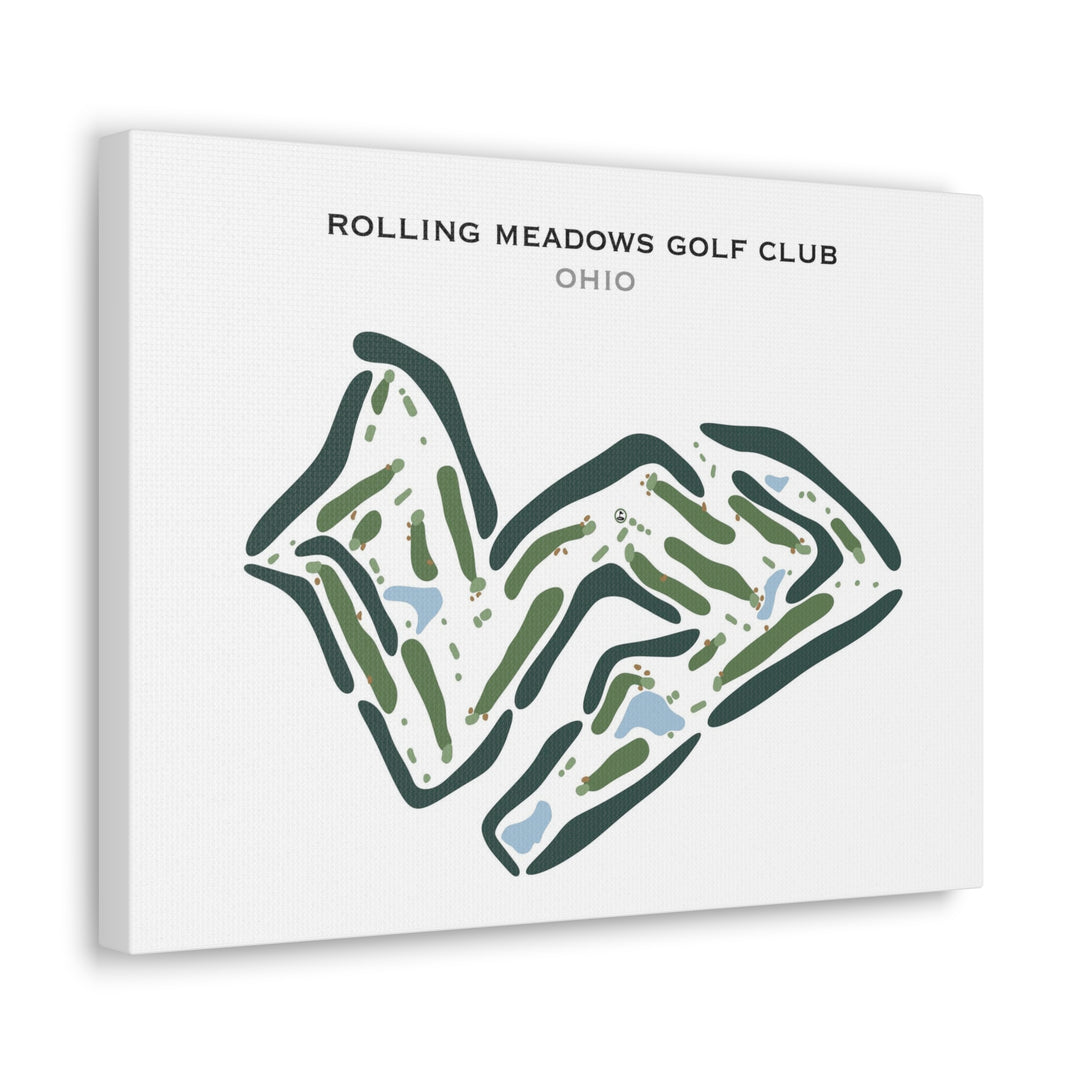 Rolling Meadows Golf Club, Ohio - Printed Golf Courses