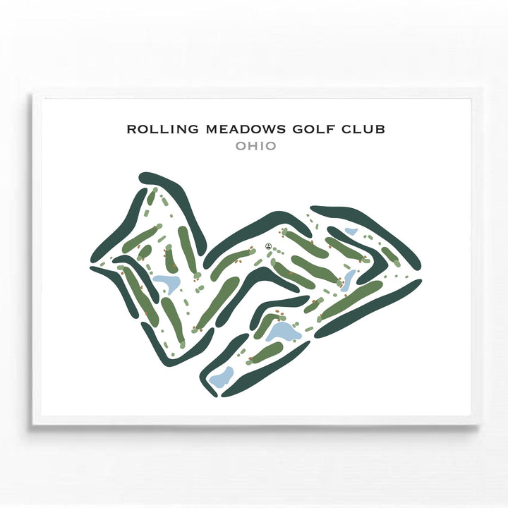 Rolling Meadows Golf Club, Ohio - Printed Golf Courses