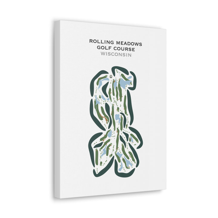 Rolling Meadows Golf Course, Wisconsin - Printed Golf Courses