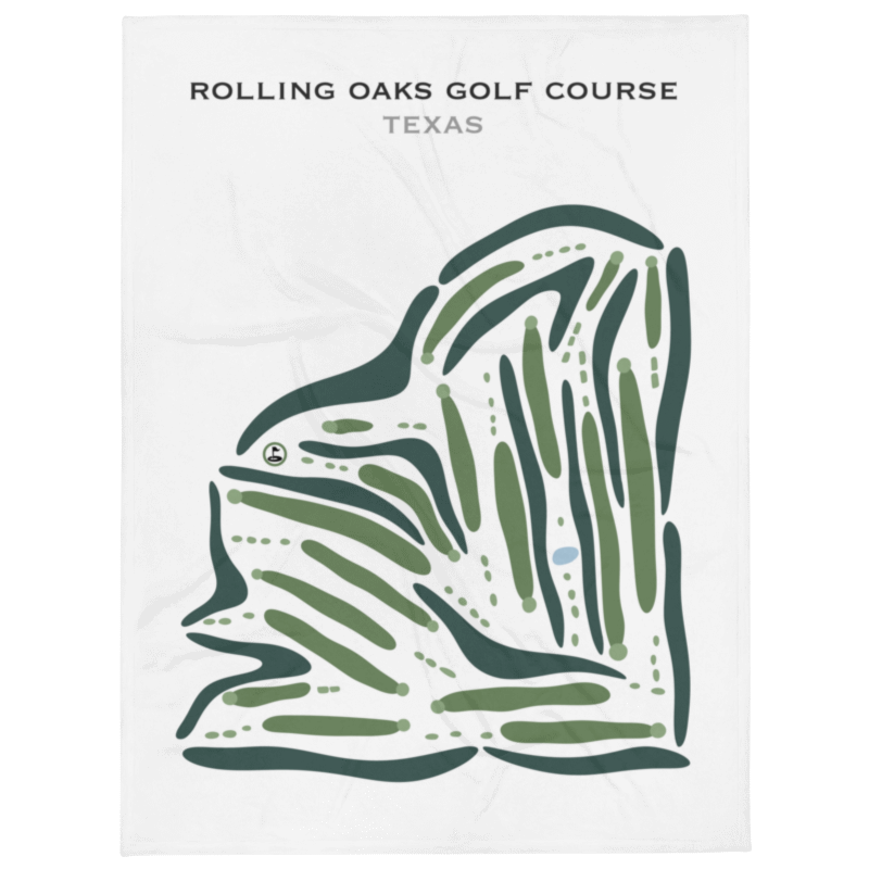 Rolling Oaks Golf Course, Texas - Printed Golf Courses