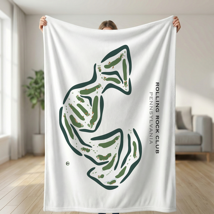 Rolling Rock Club, Pennsylvania - Printed Golf Courses