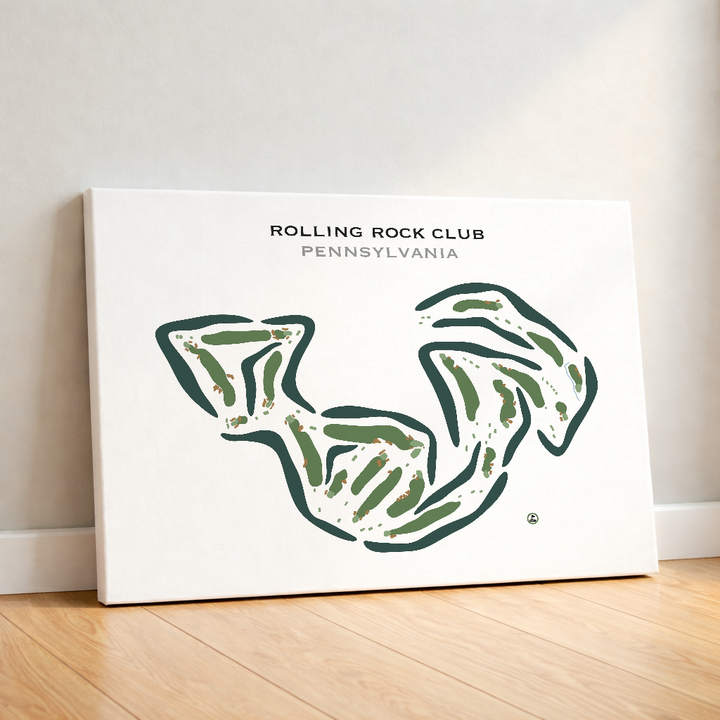 Rolling Rock Club, Pennsylvania - Printed Golf Courses