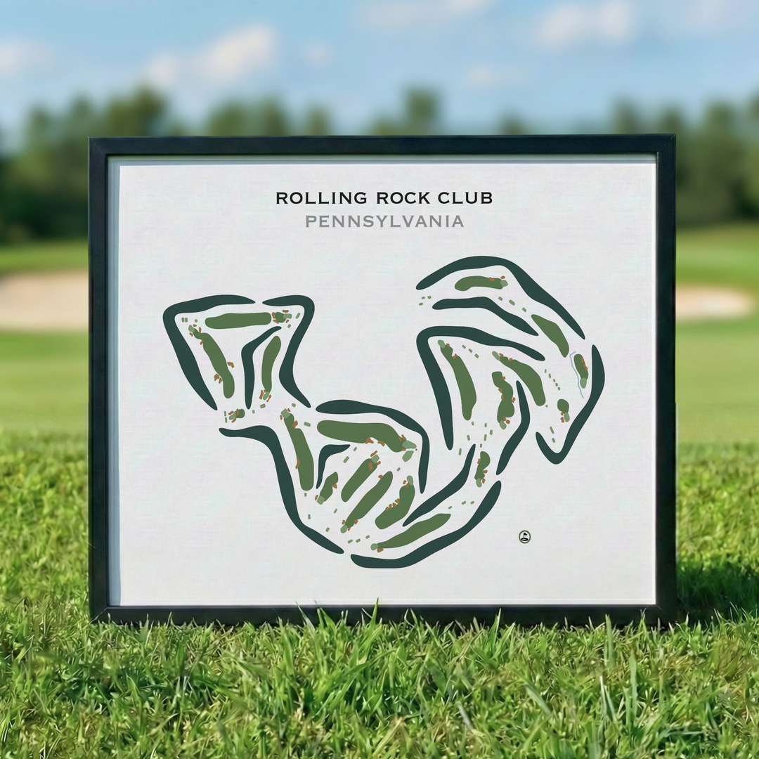 Rolling Rock Club, Pennsylvania - Printed Golf Courses