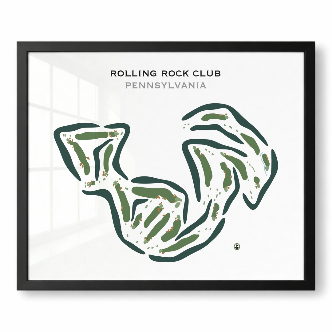 Rolling Rock Club, Pennsylvania - Printed Golf Courses