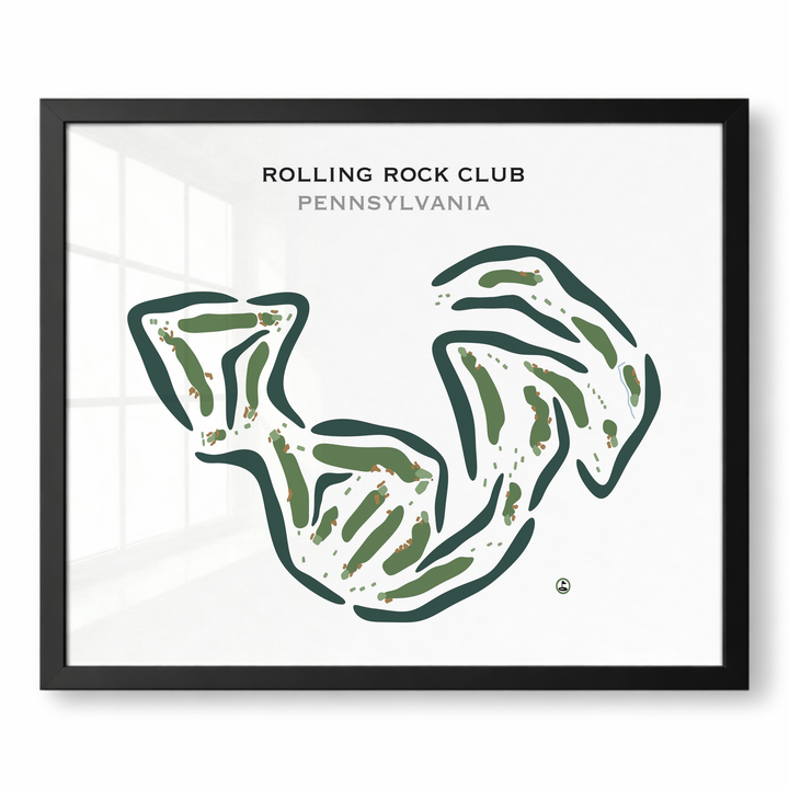 Rolling Rock Club, Pennsylvania - Printed Golf Courses