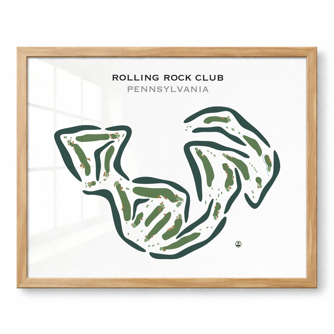Rolling Rock Club, Pennsylvania - Printed Golf Courses