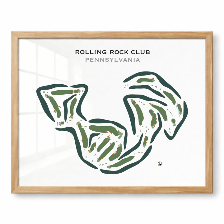 Rolling Rock Club, Pennsylvania - Printed Golf Courses