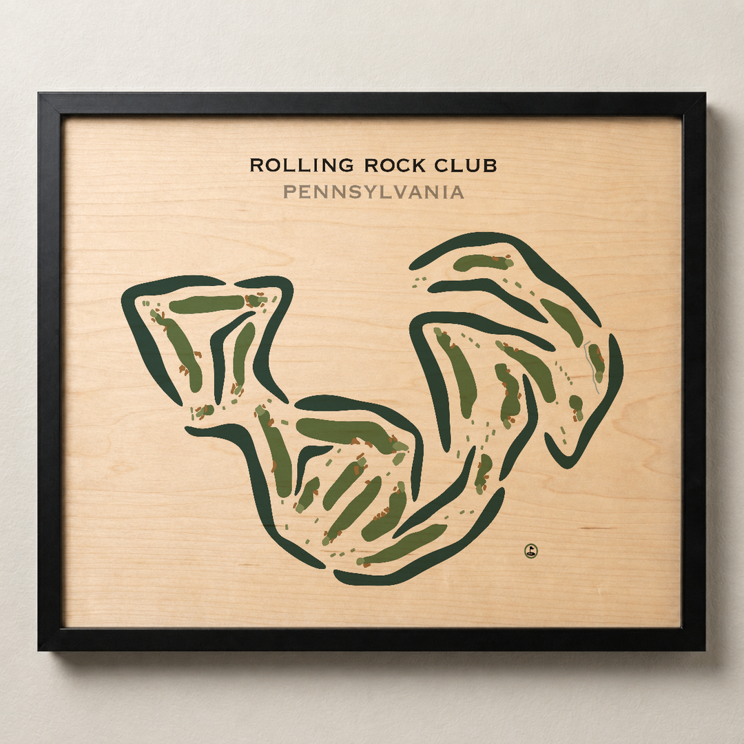 Rolling Rock Club, Pennsylvania - Printed Golf Courses