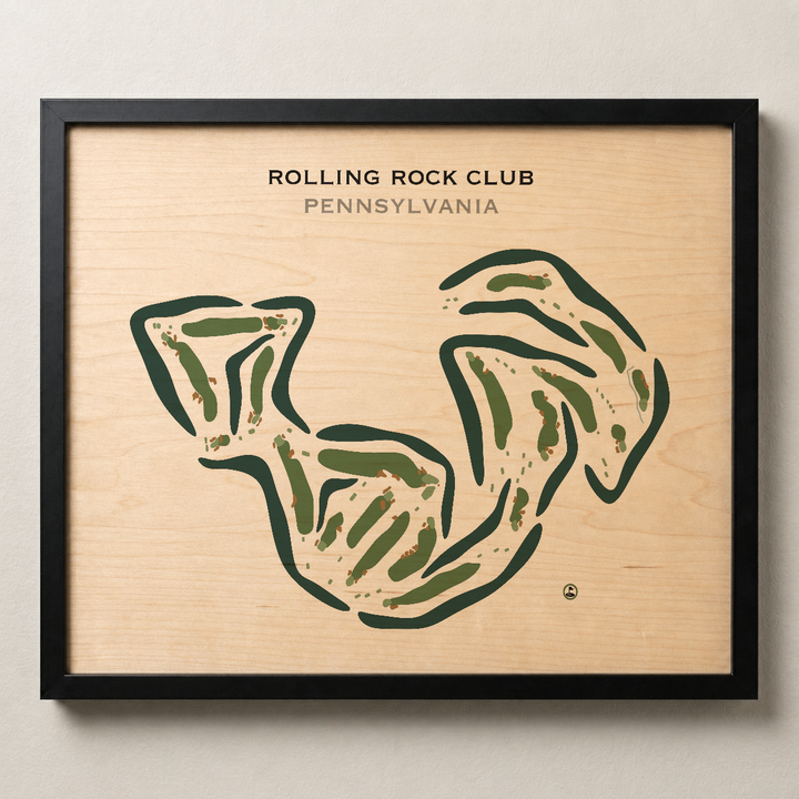 Rolling Rock Club, Pennsylvania - Printed Golf Courses