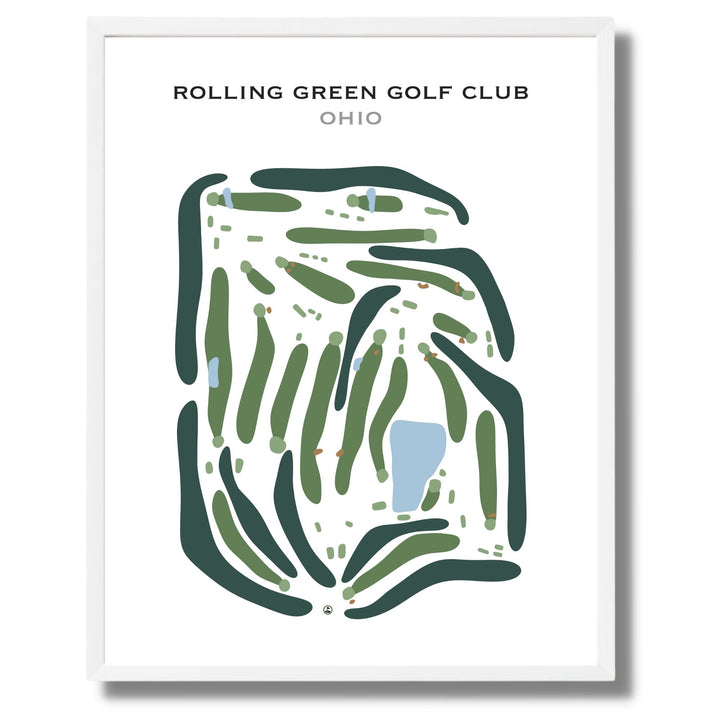 Rolling Green Golf Club, Ohio - Printed Golf Courses