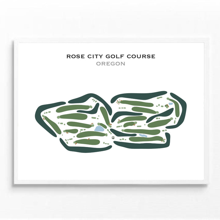 Rose City Golf Course, Oregon - Printed Golf Courses