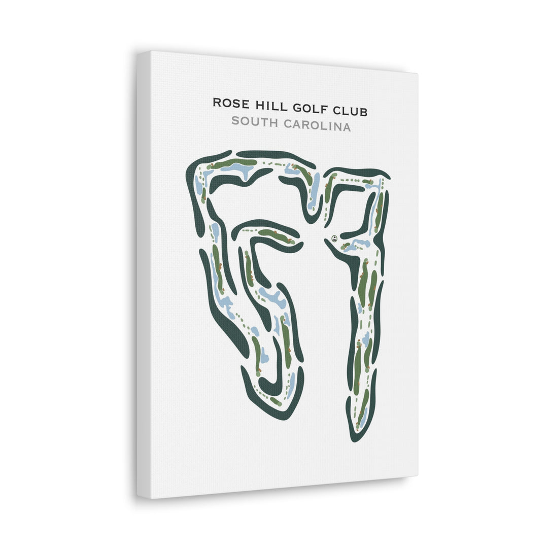 Rose Hill Golf Club, South Carolina - Printed Golf Course