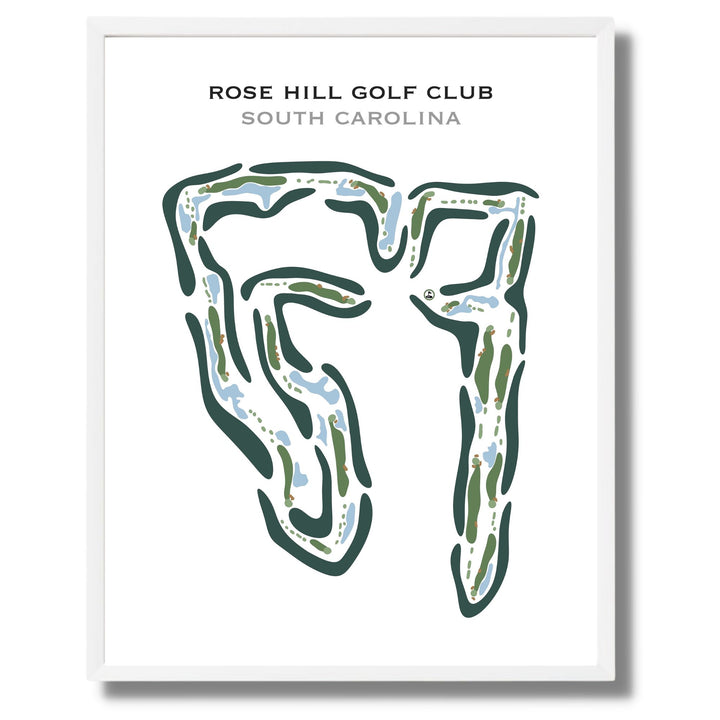 Rose Hill Golf Club, South Carolina - Printed Golf Course