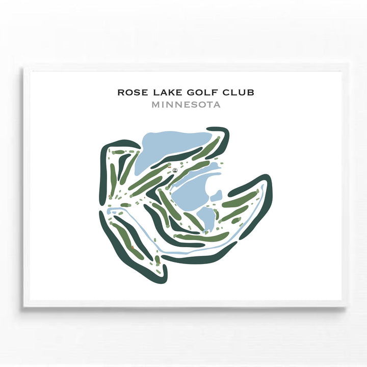 Rose Lake Golf Club, Minnesota - Printed Golf Courses