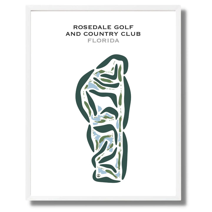Rosedale Golf & Country Club, Florida - Printed Golf Courses