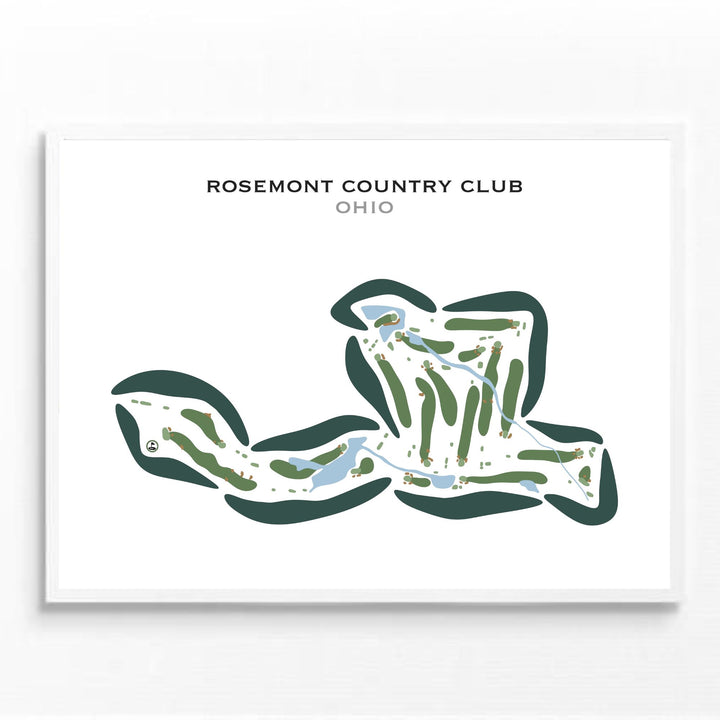 Rosemont Country Club, Ohio - Printed Golf Courses