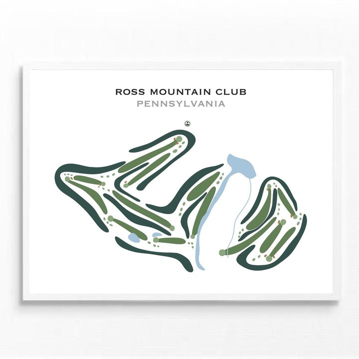 Ross Mountain Club, Pennsylvania - Printed Golf Courses