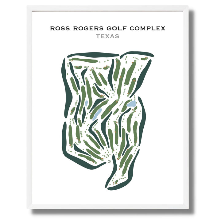 Ross Rogers Golf Complex, Texas - Printed Golf Courses